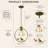 1 - Light Tiffany Style Bird Cage Pendant Light (Bulb Include)