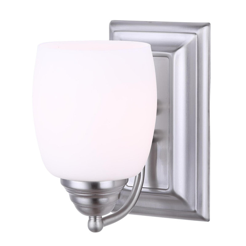 Allston Dimmable Bath Sconce, Brushed Pewter