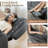 3-Seat Power Reclining Sofa with Dual Wingback, Reclining Couch for Living Room, Dark Gray