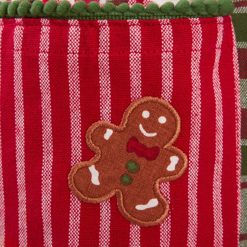 Tablier de Noël à motif écossais