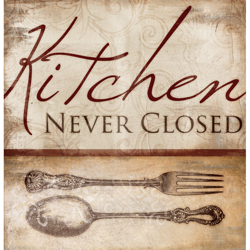 Kitchen Never Closed - Painting Print, 76cm H x 51cm W, Wrapped Canvas