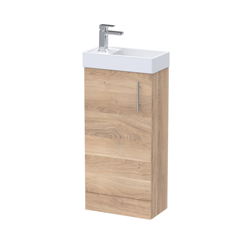 Vault 400 mm Freestanding Cloakroom Vanity with Drop In Basin