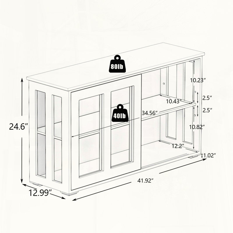 Armoire de rangement noire, Noir