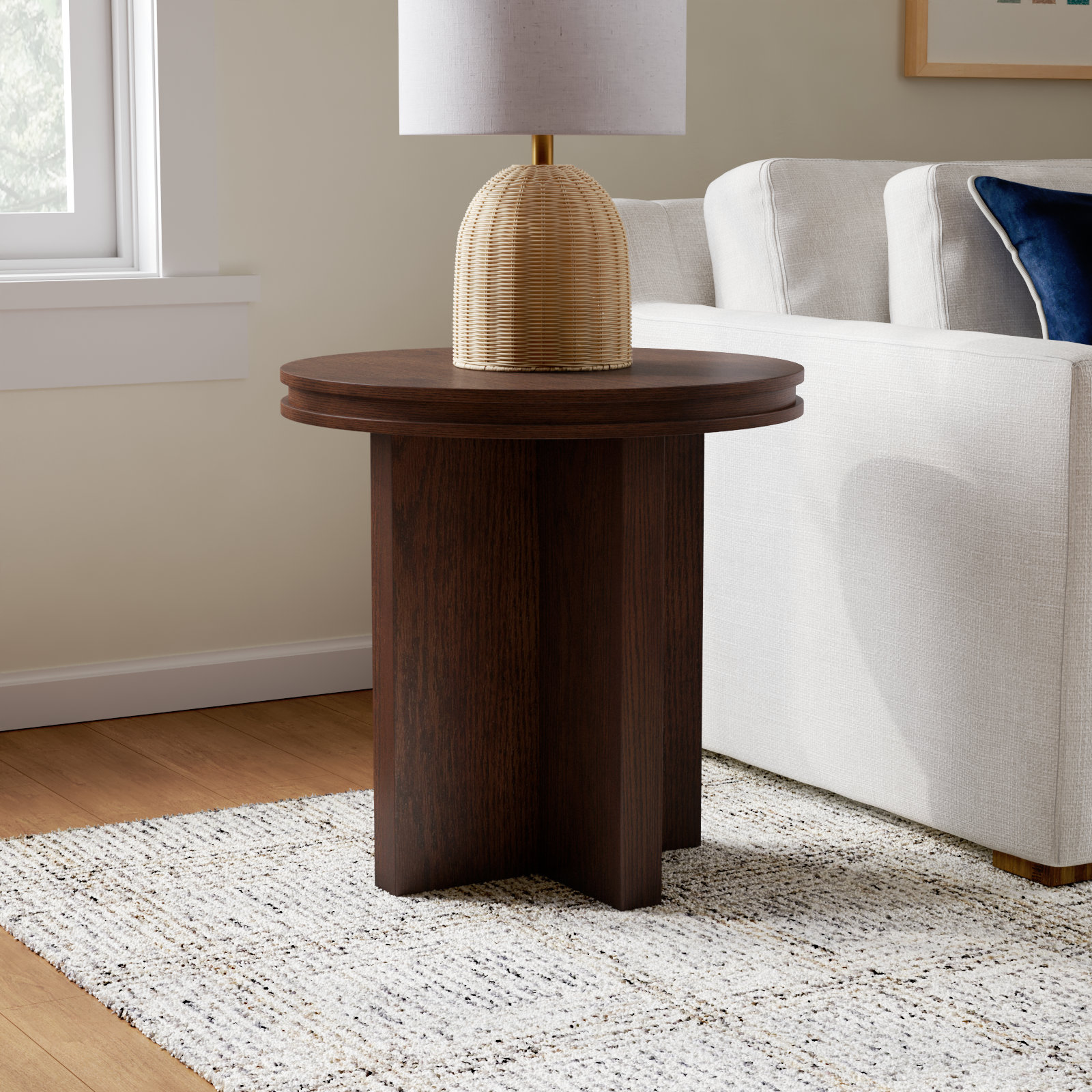 Southampton 23" End Table, Brown