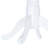 vidaXL Dining Table white solid rubber wood frame, MDF top Medium