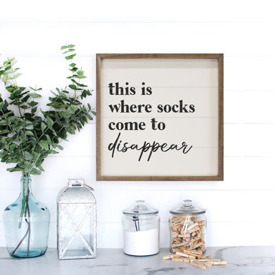 This Is Where Socks Come White