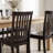 Slatted Back Dining Chair Solid Wood Side Chair-1581357228