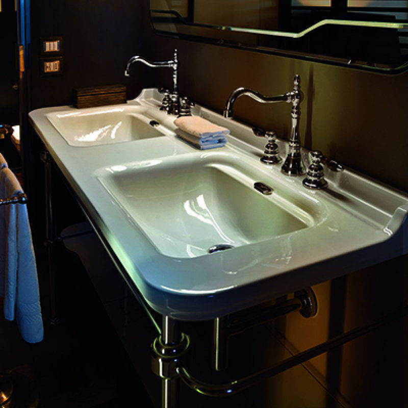 Waldorf 62.2'' L Bathroom Sink, Single Hole