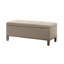 Banc de rangement capitonné à fermeture douce