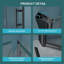 30"W X 72"H Fold Frameless Shower Door With Tempered Glass-123810710