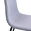 Sièges gris avec pieds en métal fermes - de 4 chaises pour une détente en plein air-1850361219-1850361216