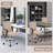 Aime High Back Ribbed Office Chair Ergonomically Designed with Armrest Executive Swivel Computer Chairs with Wheels for Conference Study Leisure-903333549