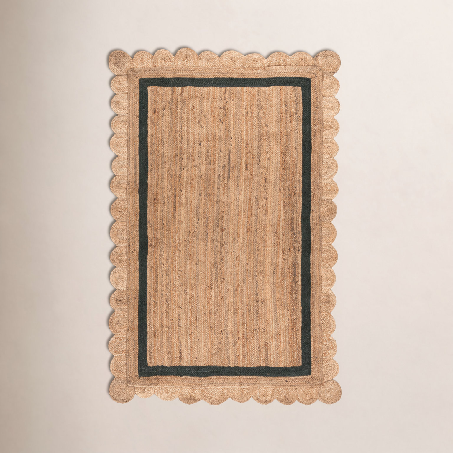 Inaki Hand-Woven Geometric Jute Rug, Rectangle 5' x 8'