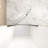 Shower Door, Aluminum Frame, Half Frame,1/4"(6Mm) Tempered Glass Explosion Proof Film-118574770