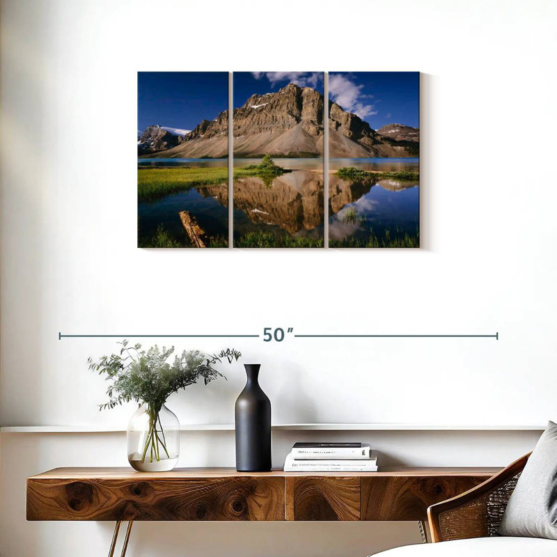 Rockies Lake Reflection, 20" H x 33" W