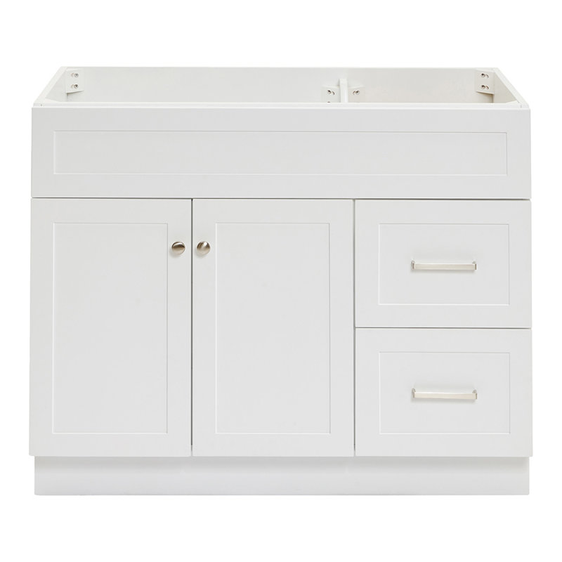 Base de meuble-lavabo double 42 po Paulla, Blanc