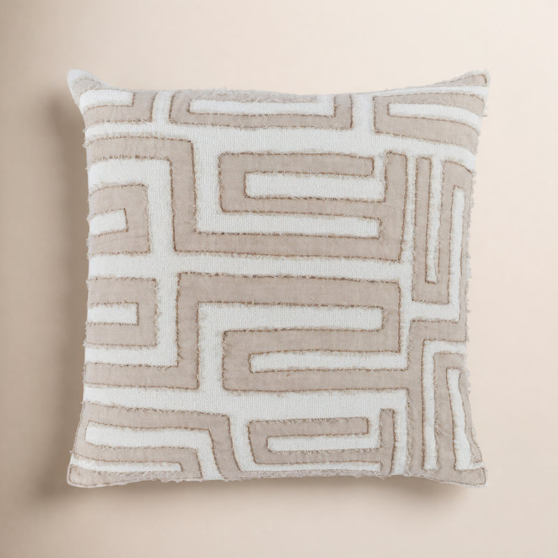 Beata Throw Pillow, Natural/Ivory