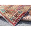 Tapis unique en laine noué à la main des années 1950 de 3 pi 3 po x 7 pi 1 po en brun / beige / rose