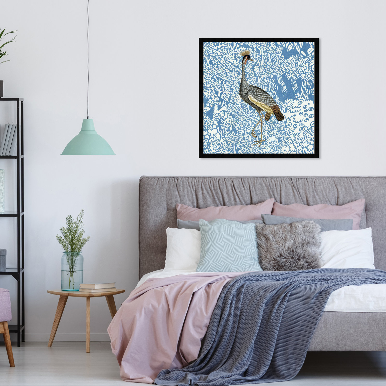 Bird Pose 2 by Oliver Gal, 32" H x 32" W x 0.5" D, Black