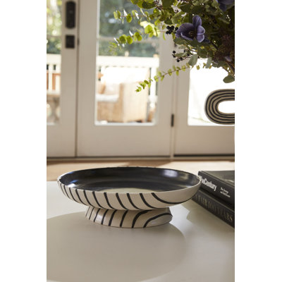 Contour Footed Bowl 14"x 3.75"