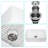 White 30 Inch Apron - Front Ceramic Reversible Single Bowl Kitchen Sink, Easy To Wash Surface, 304 Stainless Steel Dish Grid And Basket Strainer,