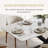 Modern 63" White Marble Dining Table Set With 4 Upholstered Chairs, Faux Leather Dining Chairs With Stainless Steel Legs, Rectangular Kitchen Table And Chair Set For Dining Room-1779502835-1779502833