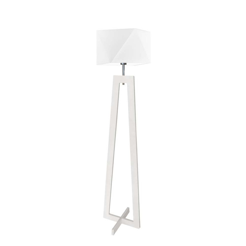 Ayaab 152cm Traditional Floor Lamp, White, White