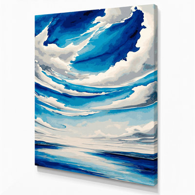 «Watercolor Landscape 14 Green», art mural sur toile