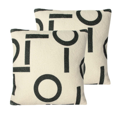 Geometric Square Cushion