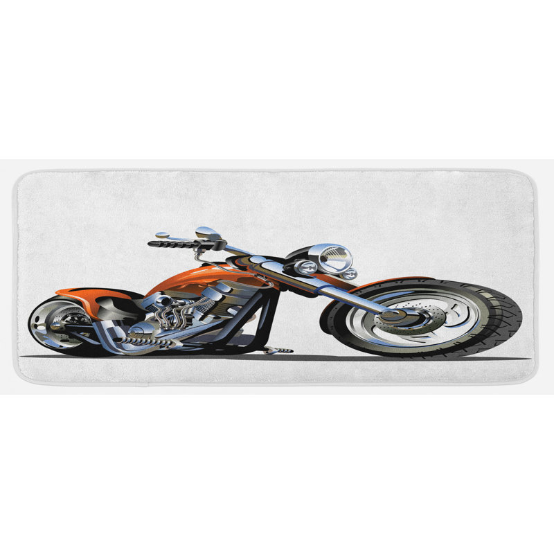 Tapis de cuisine motocyclette