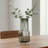 Obsidian Mist 11" Modern Black Glass Vase-1920637505