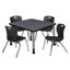 Ensemble de table de salle à manger et de chaises Kee-93832723-93832726-73412833