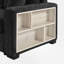 Canapé modulaire en chenille 4 places avec console de rangement centrale et accoudoirs de rangement-130173212