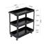 Livingandhome 3-Tier Rolling Tool Cart Storage Organizer