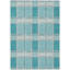 Tapis bleu sarcelle lavable intérieur / extérieur Lunara -382633296