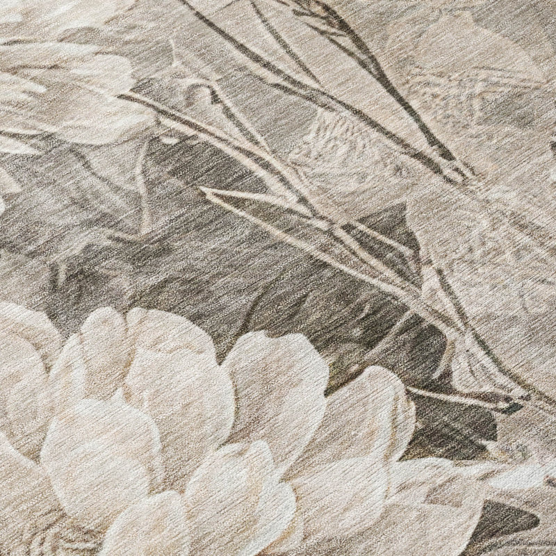 Machine Washable Indoor/Outdoor Chantille ACN2936 Floral Rug, 8' x 10'