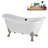 59" Streamline Clawfoot Tub,Tray,Drain, Clawfeet-101628975-102220282