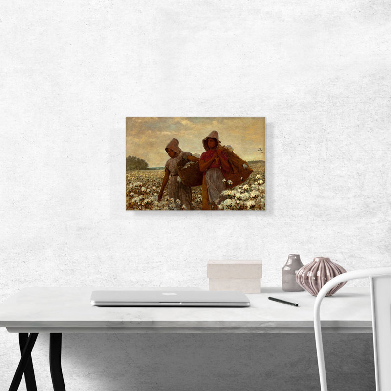 " The Cotton Pickers 1876 " by Winslow Homer Painting Print, 12" H x 18" W x 0.75" D