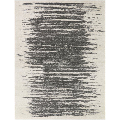 Axl Charcoal Contemporary Abstract Area Rug