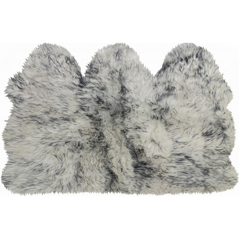 Tapis ombré naturel gris 3 pi x 5 pi 3 po