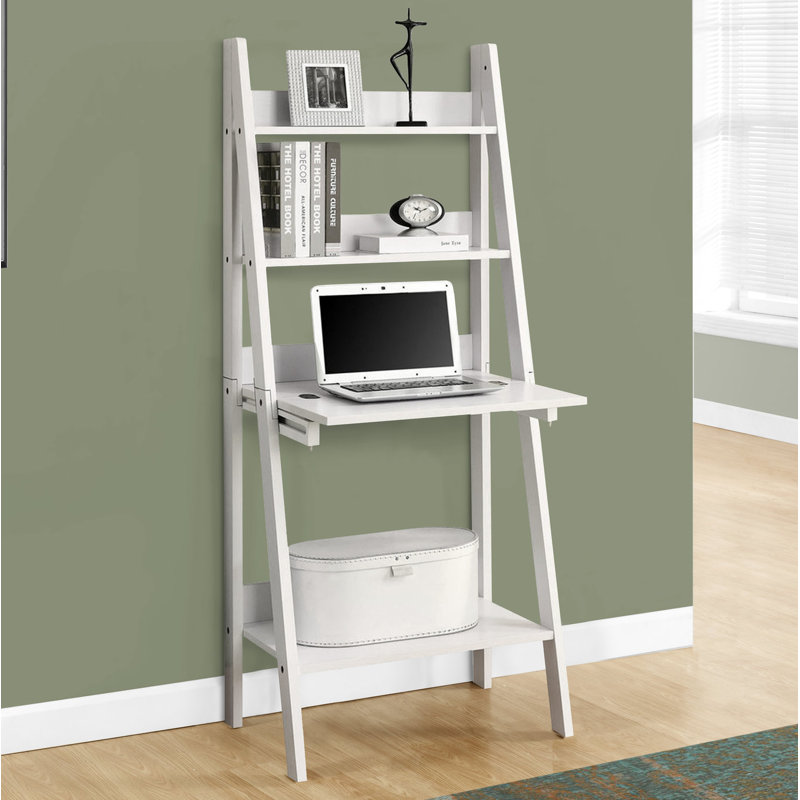 Athulya Leaning / Ladder Desk, White