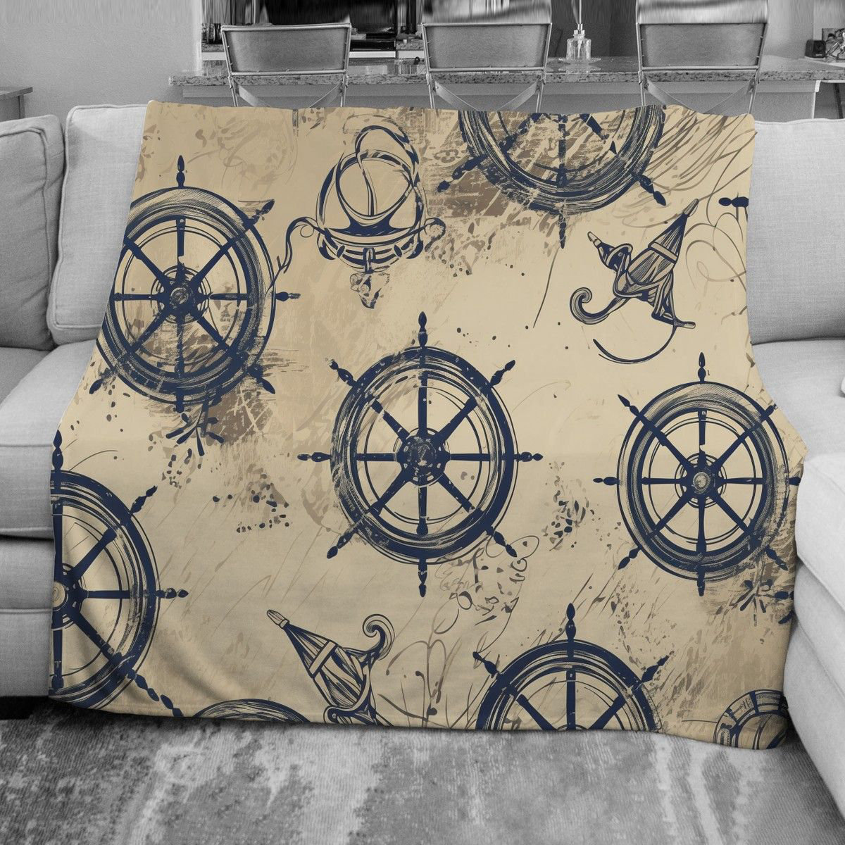 VisionDecor Nautical Throw Blanket | Wayfair