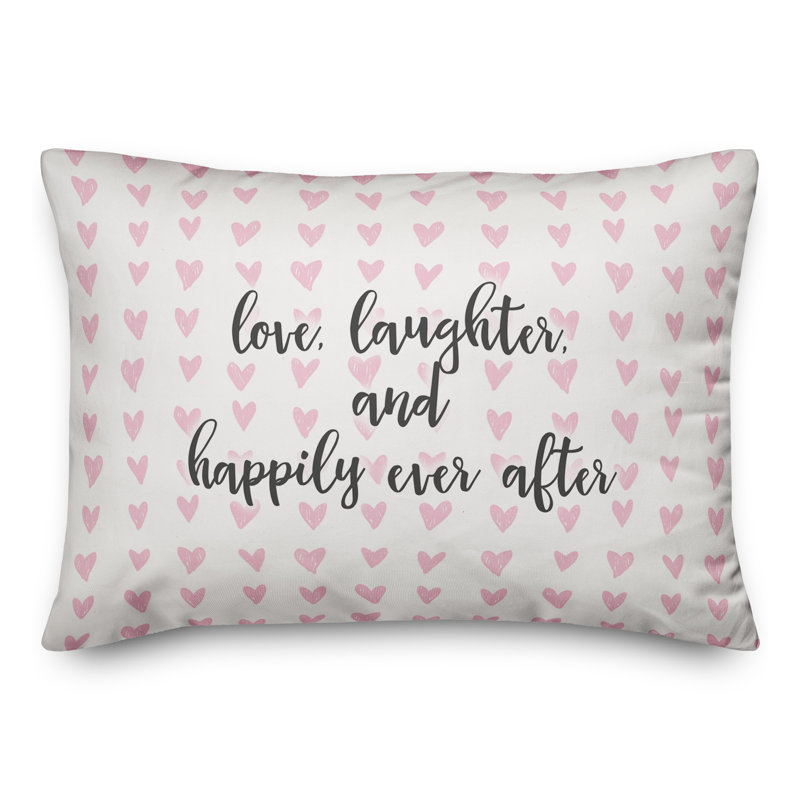  Coussin Love Laughter And Happily Ever After