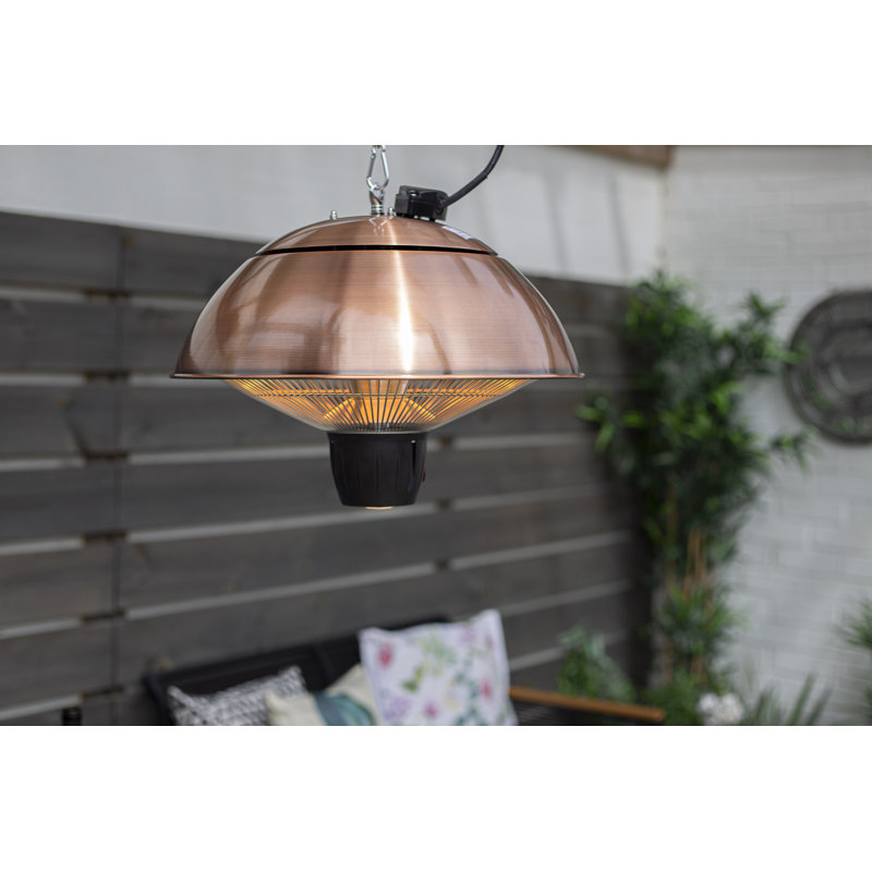 Electric Hanging Patio Heater, Copper
