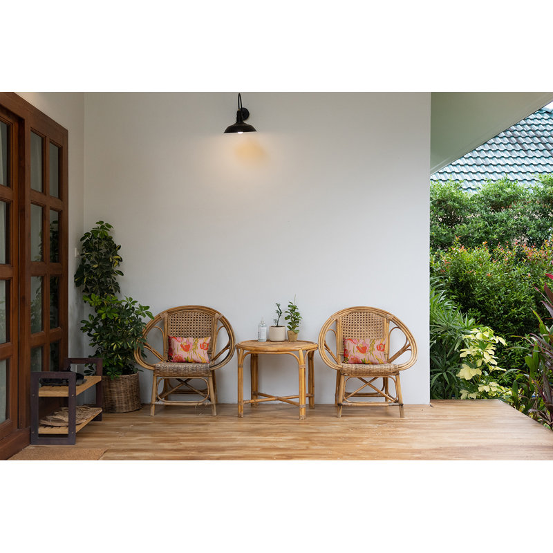 Housse et insert de coussin rectangulaire lombaire intérieur / extérieur Floral Frol