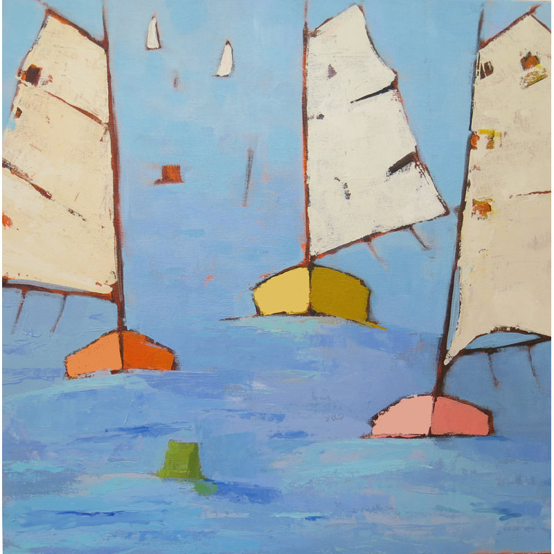 Regatta Lll Print by Phyllis Adams, 31.25" H x 25.25" W