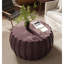 Table basse rectangulaire avec surface résistante à l'eau, faux béton brun chaud, 35,43 pouces de large, pour le salon ou le patio
