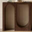 Console minimaliste de style italien brun-129020190