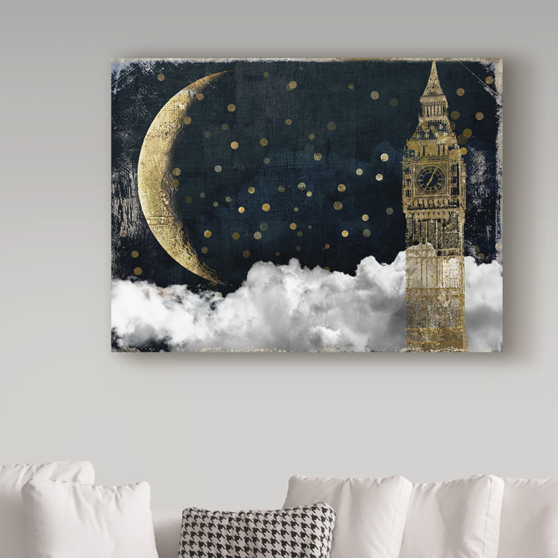 «Cloud Villes London», impression sur toile tendue Jadaya, H 24 po x l 32 po
