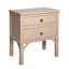 Jackie 2 - Drawer Solid Wood Nightstand-1749404787